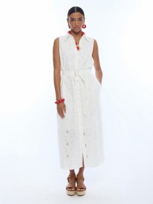 Vestido cuello camisero cinturón LOLA CASADEMUNT