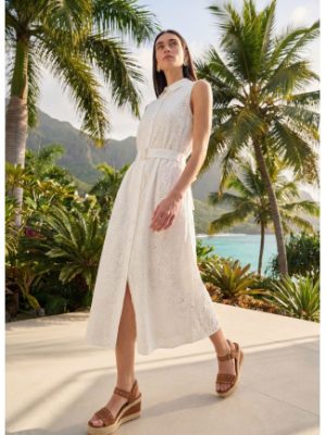 Vestido midi camisero con cinturón LOLA CASADEMUNT