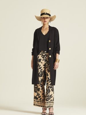 Pantalón Pronto Viscosa Estampado Greca OKY COKY