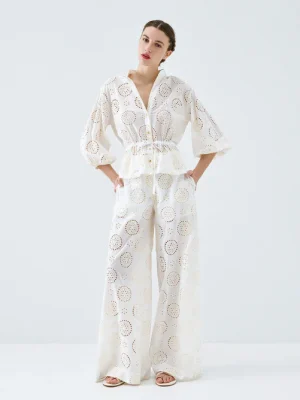 Conjunto camisa y pantalón de broderie ACCESS
