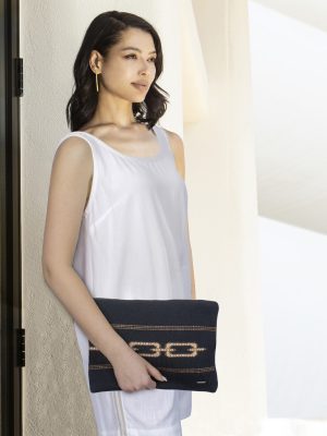 Bolso de mano de lúrex de algodón AGGEL