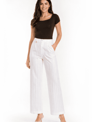 Pantalón blanco raya diplomática WALTRON
