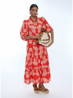 Vestido estampado paisley