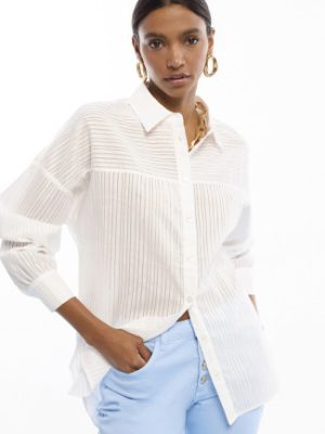 Camisa oversize popelín rayada LOLA CASADEMUNT
