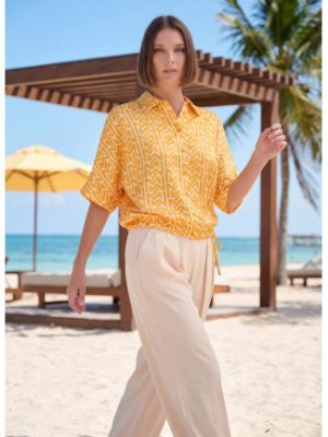 Camisa satinada manga caída LOLA CASADEMUNT