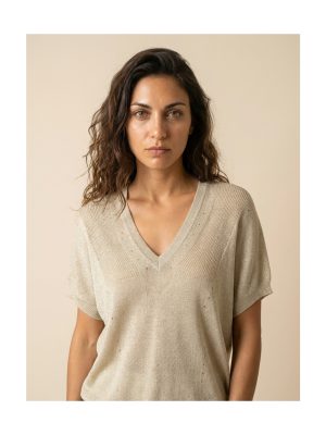 Top lúrex dorado WNT Collection