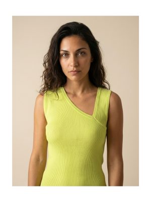 Top escote asimétrico canalé WNT Collection