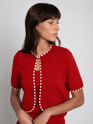 Bolero Palermo rojo PISONERO