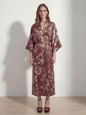 Vestido kimono satinado PAROLE