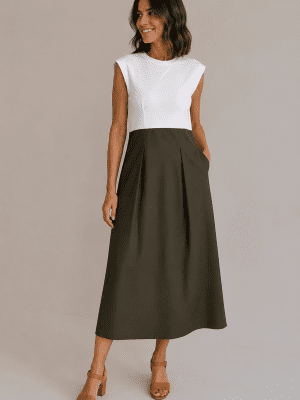 Vestido bicolor SANI BLUE