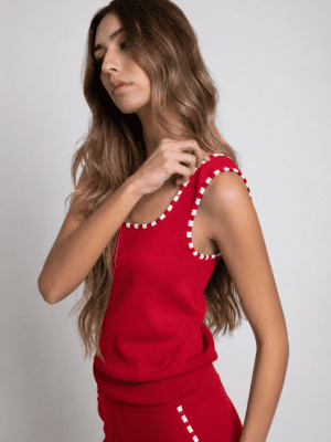 Top Palermo rojo PISONERO