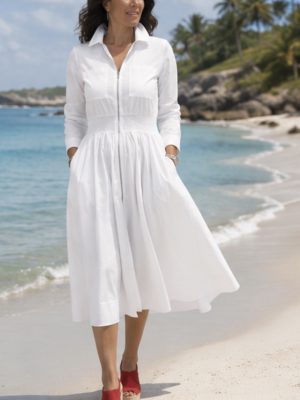 Vestido Netti blanco SOYA CONCEPT