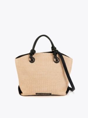 Bolso tipo capazo efecto rafia LOLA CASADEMUNT