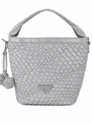 Bolso trenzado celeste CARAMELO
