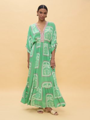 Vestido largo estampado estilo thai LOLA CASADEMUNT