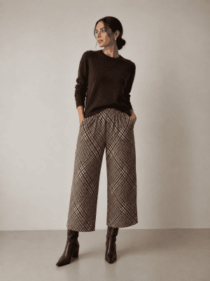 Pantalón culote cuadros WALTRON