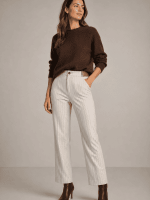 Pantalón crudo raya diplomática WALTRON