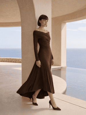 Vestido cruzado picos CARLA RUIZ