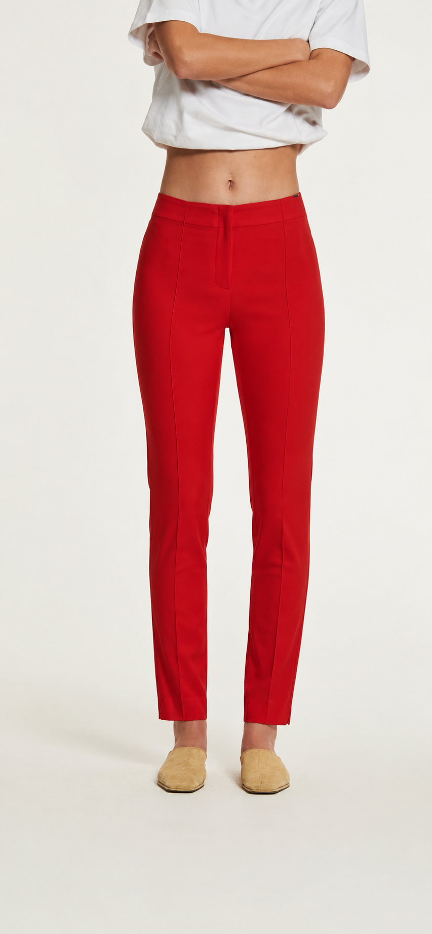 Pantalón Zass Algodon Stretch rojo OKY COKY