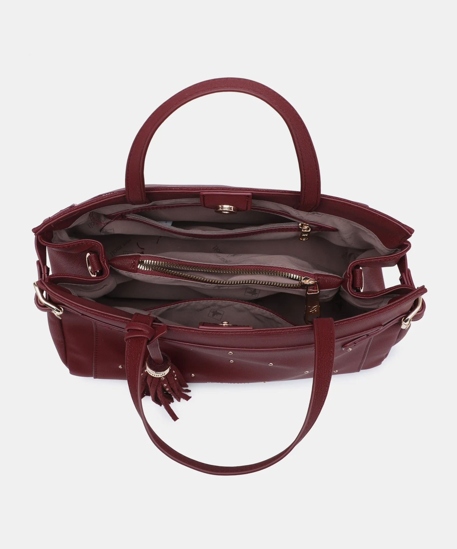 Bolso de mano Bronto burdeos PEPE MOLL