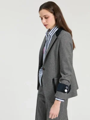Chaqueta gris melage VILAGALLO