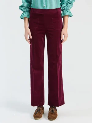 Pantalón terciopelo burdeos VILAGALLO