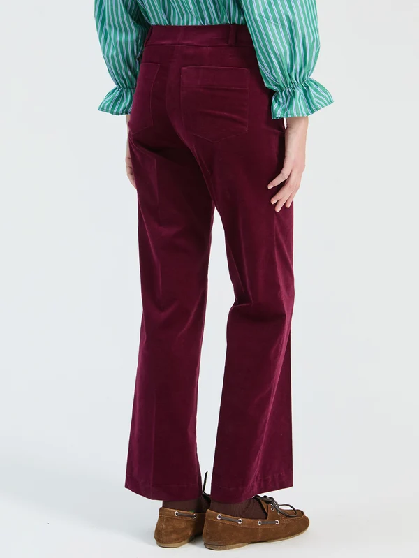 Pantalón terciopelo burdeos VILAGALLO