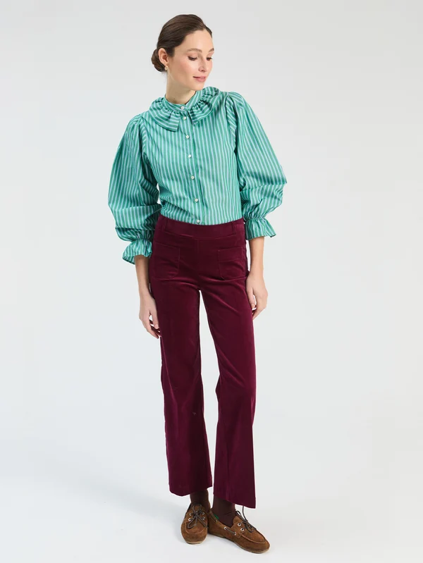 Pantalón terciopelo burdeos VILAGALLO