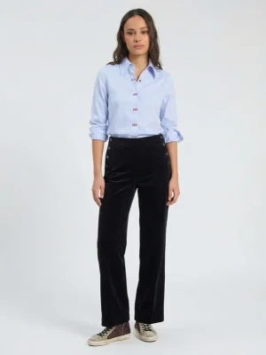 Pantalón terciopelo negro VILAGALLO