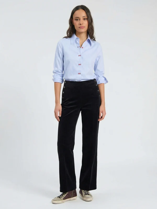 Pantalón terciopelo negro VILAGALLO