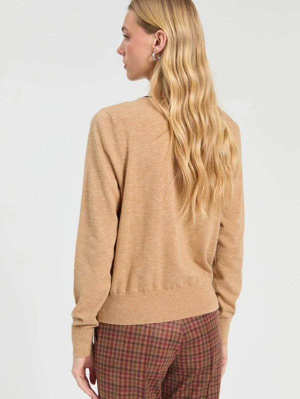 Jersey negro y beige lazo VILAGALLO