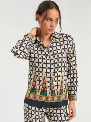 Camisa geométrico folk VILAGALLO