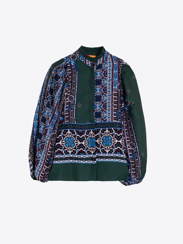 Camisa cenefas y flores VILAGALLO