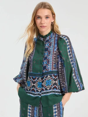 Camisa cenefas y flores VILAGALLO