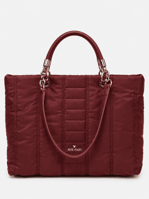 Bolso shopper burdeos Awa PEPE MOLL