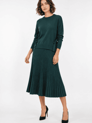 Conjunto jersey lazos con falda retenidas WNT Collection