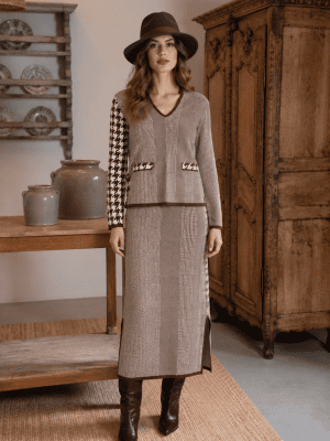 Falda París Marrón PISONERO
