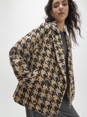Chaqueta pata gallo maxi LOLA CASADEMUNT