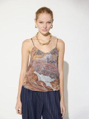 Top tirantes fino con studs LOLA CASADEMUNT