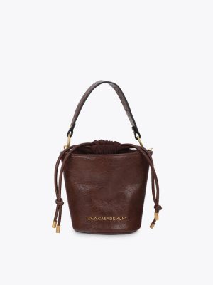Bolso bombonera marrón LOLA CASADEMUNT