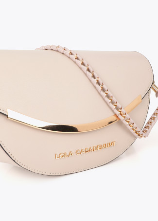 Bandolera solapa detalle metálico crudo LOLA CASADEMUNT