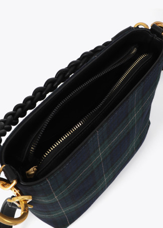 Bolso tejido cuadro escocés LOLA CASADEMUNT