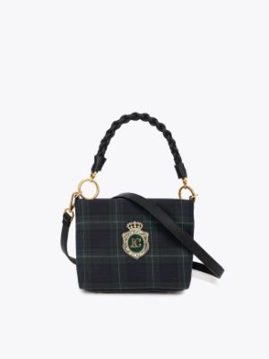 Bolso tejido cuadro escocés LOLA CASADEMUNT