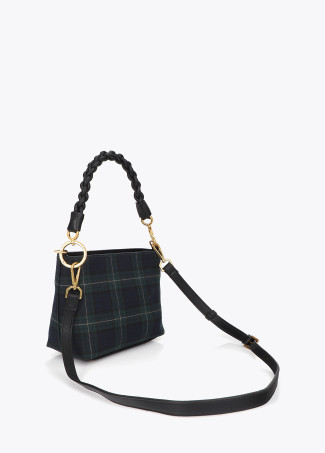 Bolso tejido cuadro escocés LOLA CASADEMUNT