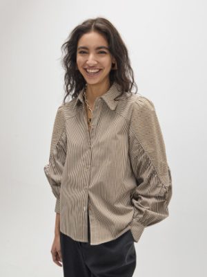 Camisa rayas con strass LOLA CASADEMUNT