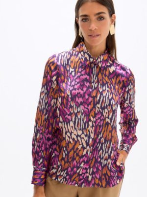 Camisa mancha animal morados LOLA CASADEMUNT