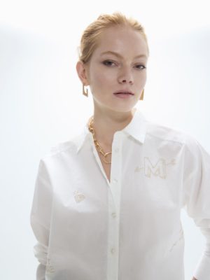 Camisa con tachas doradas LOLA CASADEMUNT