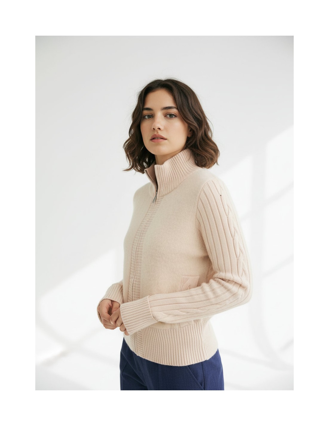 Chaqueta Combinada Peluche WNT Collection