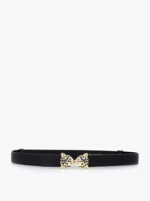 Cinturón ajustable doble hebilla leopardo LOLA CASADEMUNT