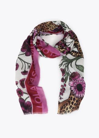Fular tigres y flores LOLA CASADEMUNT.